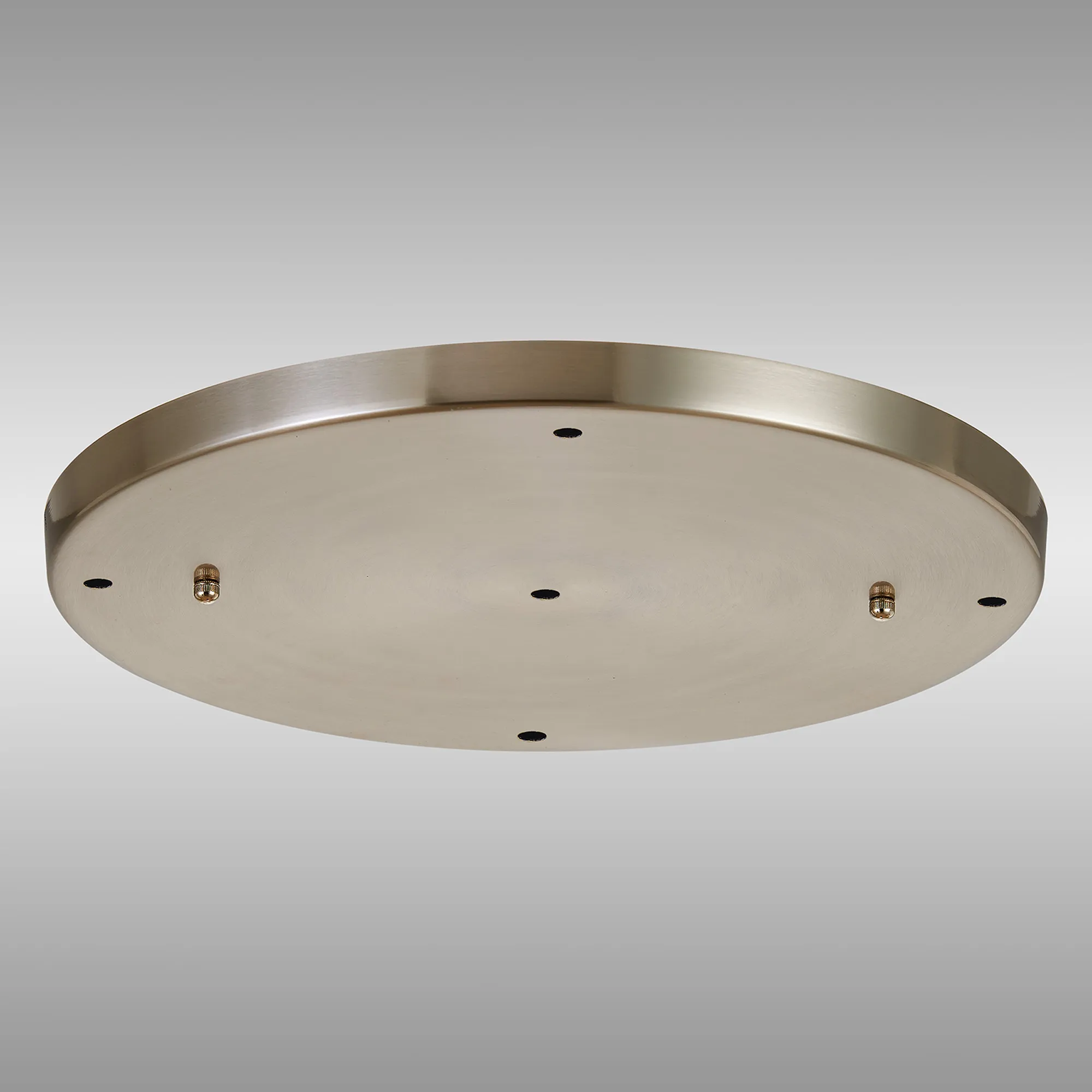 Hayes 5 Hole 40cm Round Ceiling Plate Satin Nickel D0830SN  Deco Hayes Nickel